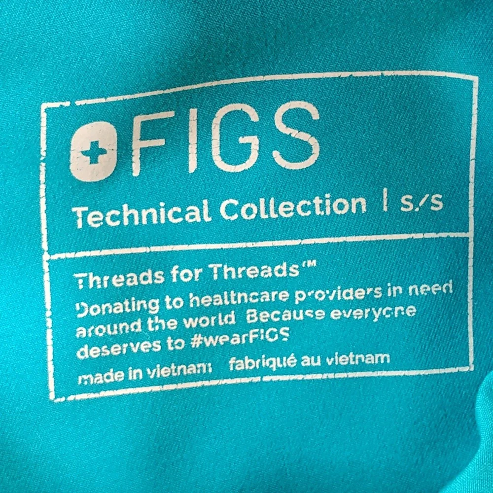 FIGS Tansen Jogger Scrub Pants Mens Small S/S Teal Technical Collection Medical
